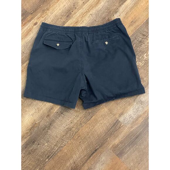 POLO Ralph Lauren Navy Chino Shorts LARGE stretch classic fit - Picture 2 of 9